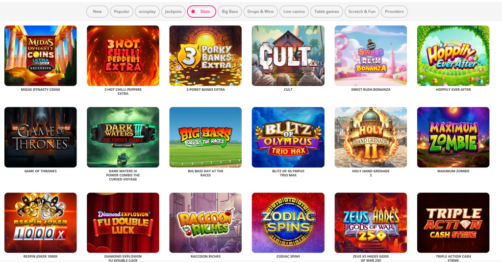 Vauhti Casino pelit